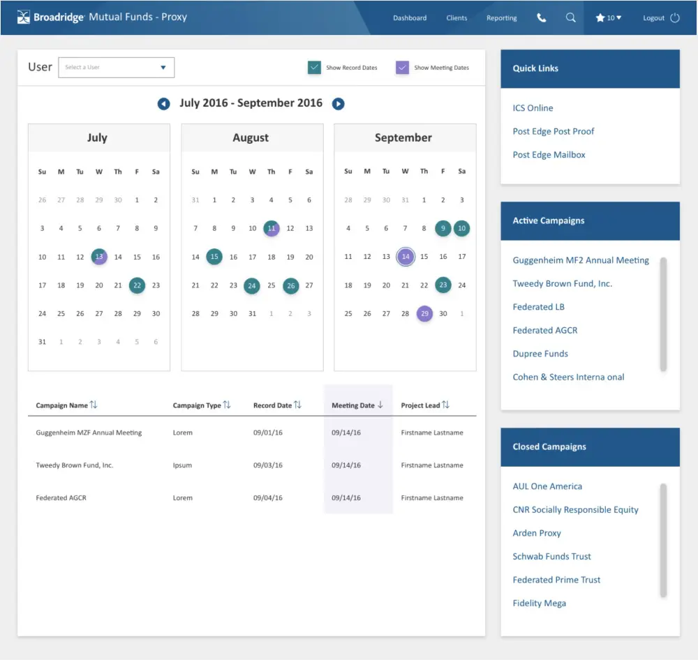 Broadridge Mutual Fund Proxy