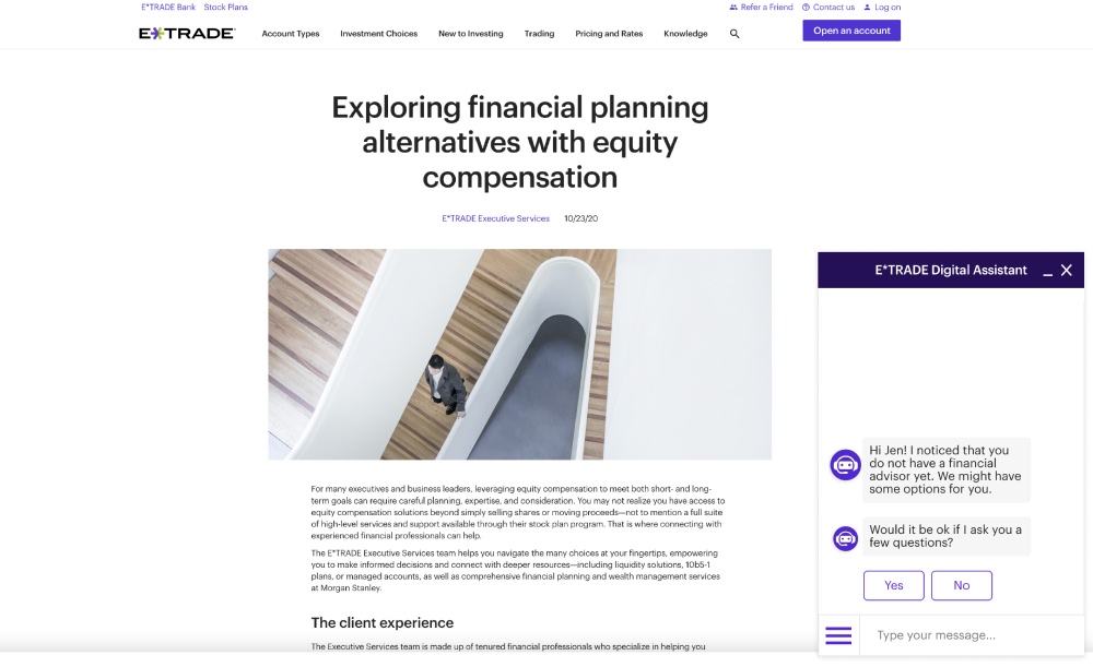 AI upselling chatbot